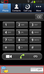 Then RoamSave keypad will pop up