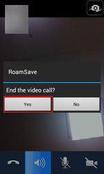 Confirm to convert the connected video call to voice call