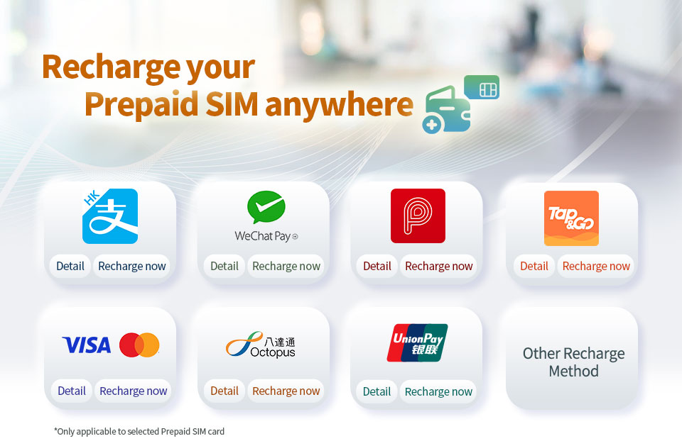 Recharge your csl Prepaid SIM Card online via credit card anytime anywhere Now.