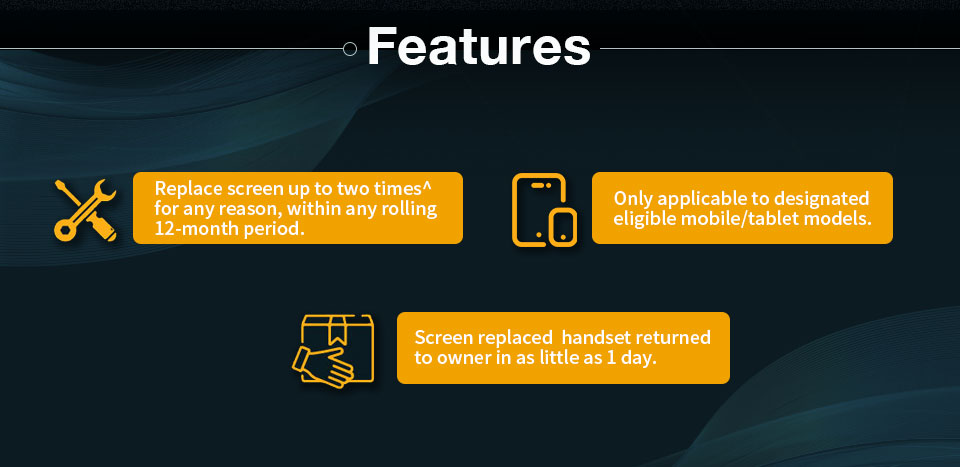 Screen Replacement Service - Features