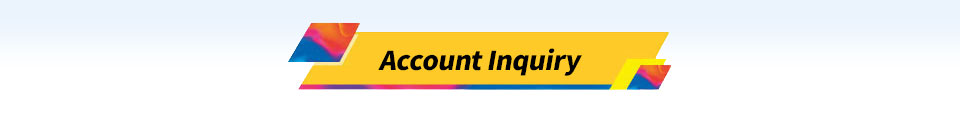 Account inquiry